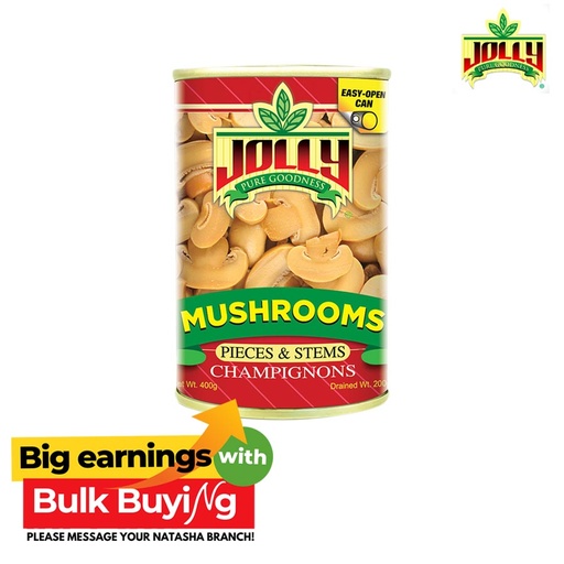 [Stora:Mu-04882] Mushrooms Pieces And Stems 400g - Jolly