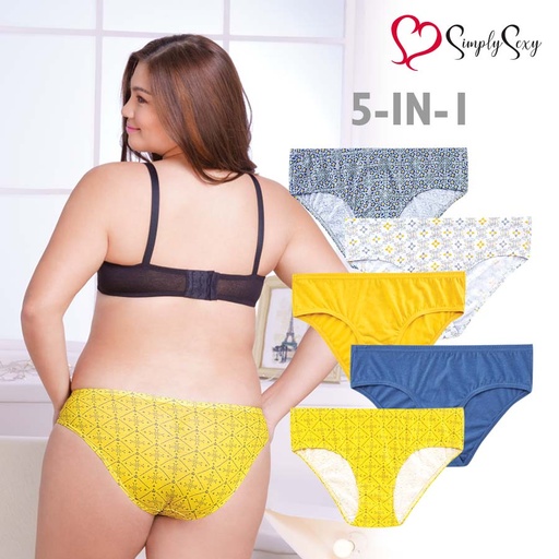 Alesha Ladies' Plus 5-in-1 Bikini Panty - Simply Sexy