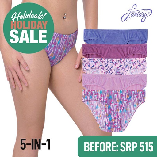 Nevaya Ladie's 5 In 1 Bikini Panty - Fantasy