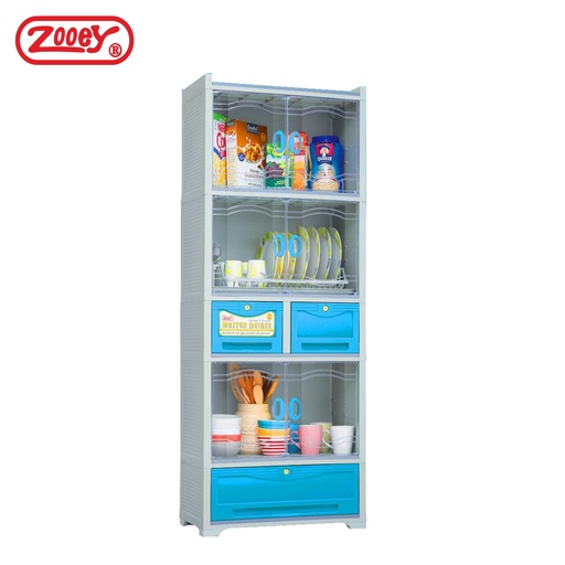 [909-MD-BLU] Dish Drainer and Cabinet Master Deluxe - Zooey