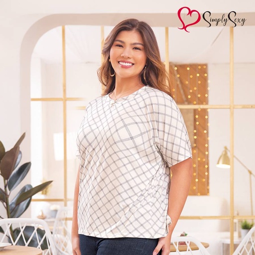 Joena Ladies Checkered Blouse - Simply Sexy