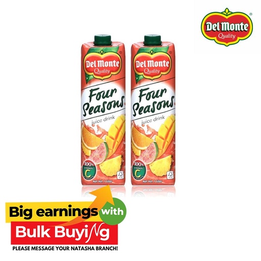 [Stora:Fo-02617] Four Seasons 2in1 Juice Drink Twin Pack - Del Monte