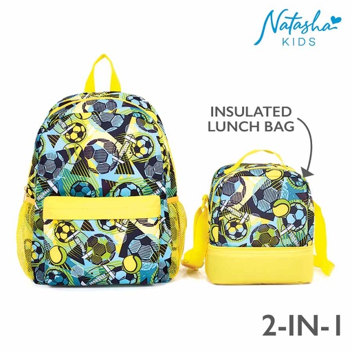 Gremar Boy's 2in1 Multicolor School Bag - Natasha Kids