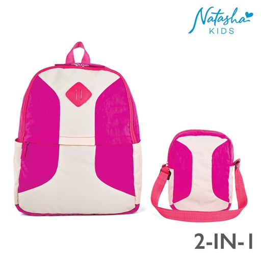 [Stora:Gl-02893] Glorisee Kid's Girls Multicolor 2in1 Backpack School Bag - Natasha Kids