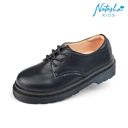 Greatbend Kid Boy Classic Lace Up Black Shoes - Natasha Kids
