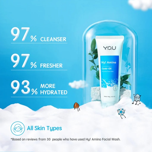 [Stora:Co-10.00501] Contr-Oil Hy! Amino Oil Control Facial Wash - YOU