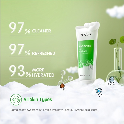 [Stora:AC-10.00287] AC-Ttack Hy! Amino Anti-Acne Facial Wash - YOU