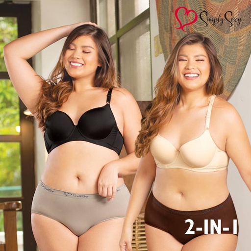 Dewyrose Ladies' Plus 2-in-1 Underwire - Simply Sexy