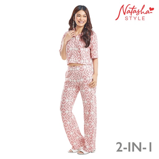 Ederona Ladies' 2in1 Old Rose Printed Floral  - Natasha Style
