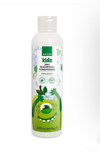 [Stora:Ap-00440] Apple 2in1 Shampoo & Conditioner - Avon Kids