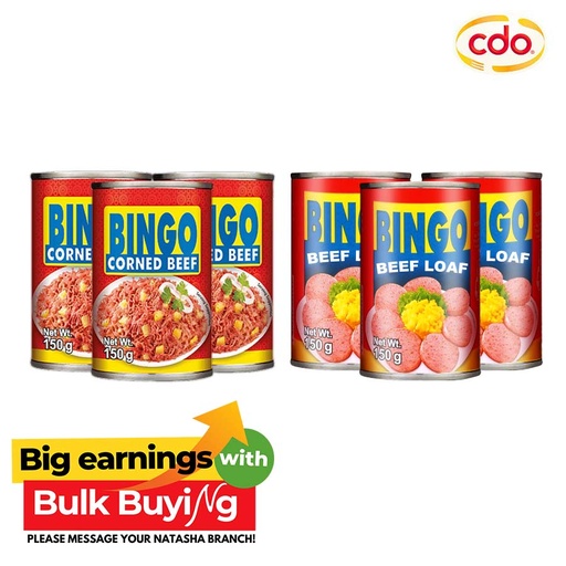 Bingo Corned Beef & Meat Loaf 6-in-1 Pack - CDO