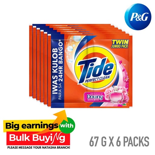 Tide Perfect Clean Detergent
Twin Jumbo Pack Bundle of 6 - P&G