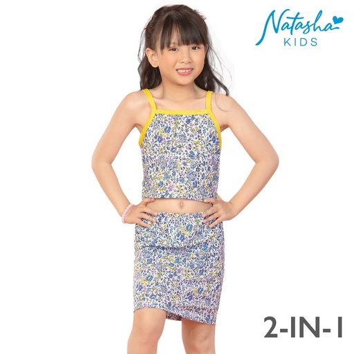 Enamara Kid's Girls Multicolor 2-in-1 Strappy Blouse - Natasha Kids