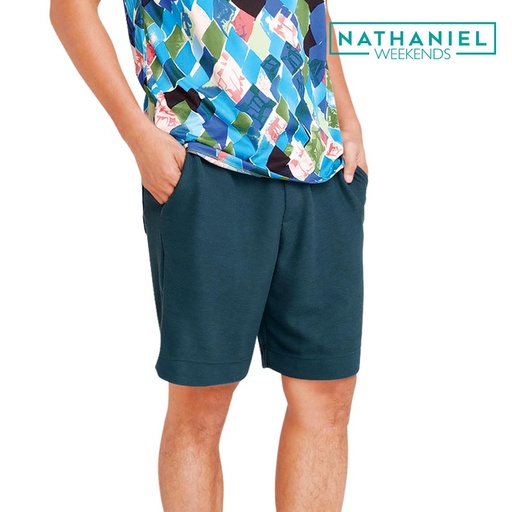 Decimus Men's Blue Green Drawstring Shorts - Nathaniel Weekends