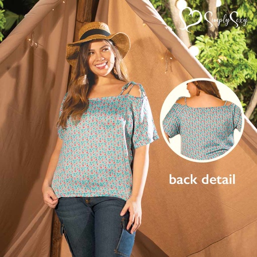 Dalnina Ladies Strap Blouse Plus Size
Full Print Blouse - Natasha Shape