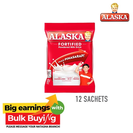 [Stora:Fo-02612] Fortified Powdered Milk Drink 12 sachets - Alaska
