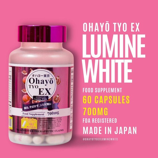 [Stora:TY-06077] TYO EX Lumine White Capsules - Ohayo