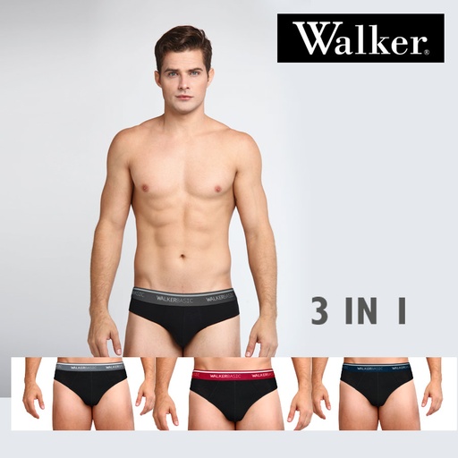 Douglas Men's Multicolor 3-in-1 Brief - Walker