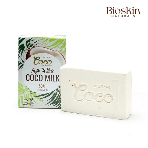 [Stora:In-03345] Insta White Coco Milk Soap - Bioskin Naturals