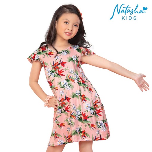 Enadoria Kid's Girls Multicolor Printed Dress - Natasha Kids