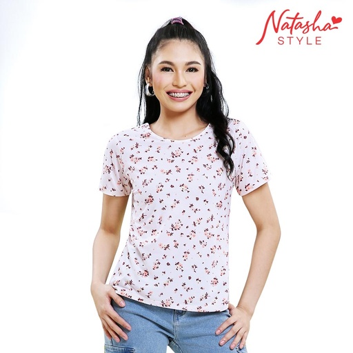 Eilandra Ladies' Offwhite Printed Floral Blouse - Natasha Style