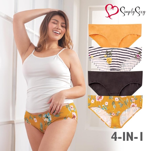 Deloria Plus 4 In 1 Bikini Panty - Simply Sexy