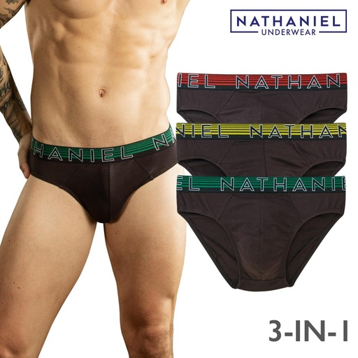 Felippo Men's Multicolor 3-in-1 Bikini Brief - Nathaniel