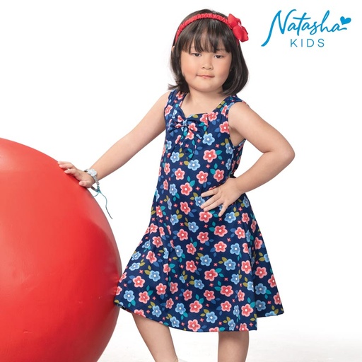 Kritzen Sleeveless
Printed Dress - Natasha Kids