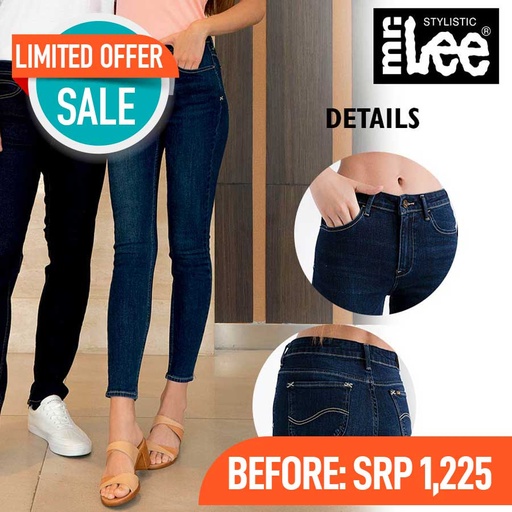 Guianajoe Ladies' Blue Stretched Denim Pants - Mr Lee