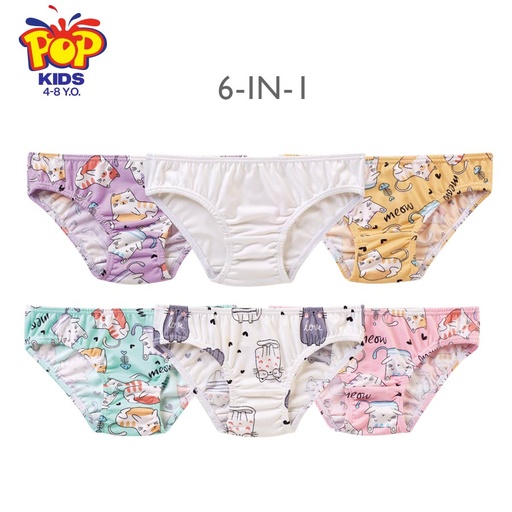 Maurice Girl's 6 In 1 Bikini Panty - Pop Kids