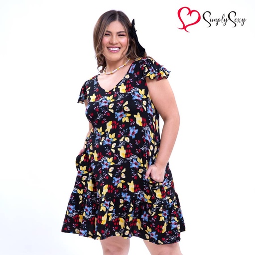 Jazrel Mid Length Dress - Simply Sexy