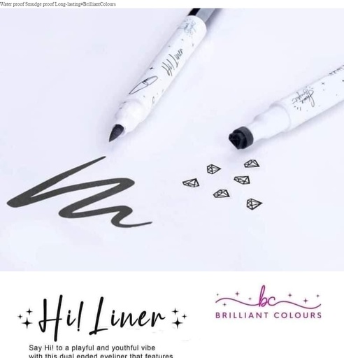 [Stora:Hi-03195] Hi-Liner with Diamond Stamp Liquid Liner - Brilliant Colours