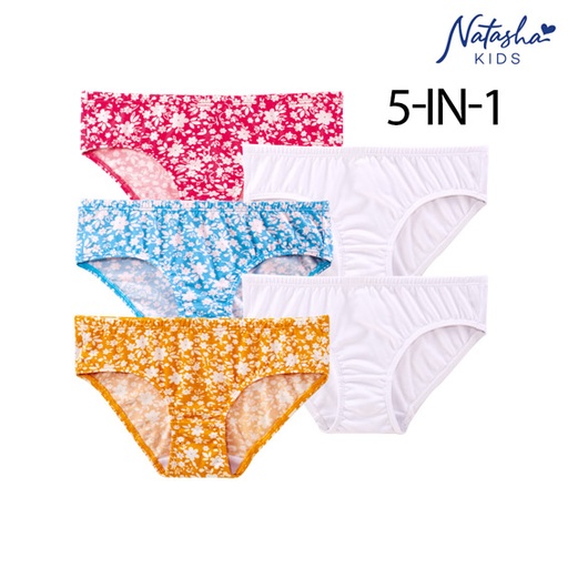 Bluesette Girls 5 In 1 Bikini Panty - Natasha Kids