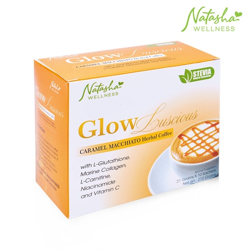 Glow Luscious Caramel Macchiato Herbal Coffee - Natasha Wellness