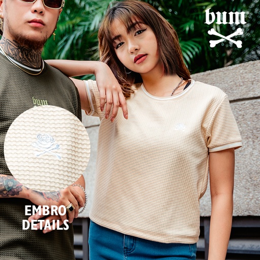 [Stora:Ma-S.M.L.XL.00015] Ohnarra Ladies Waffle Shirt - BUM