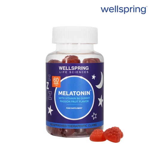 Melatonin with Vitamins B6 Gummies - Wellspring