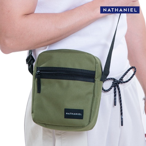 [Stora:Ab-Bl.00320] Akiren Men's Black Sling Bag - Nathaniel