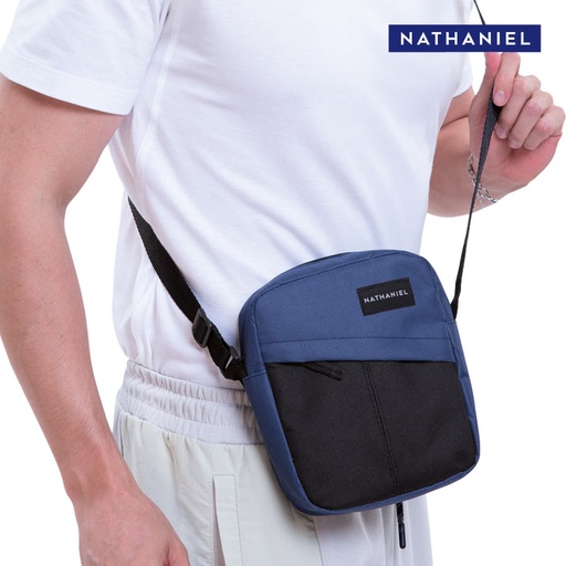 [Stora:Ab-Bl.00321] Darhil Men's Black Sling Bag - Nathaniel