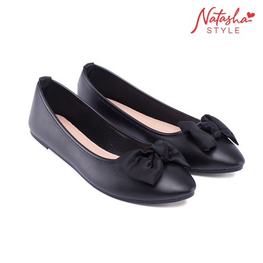 [Stora:Ac-6.8.5.7.9.00324] Rummie Ladies' Black Casual Ballerina Shoes - Natasha Style