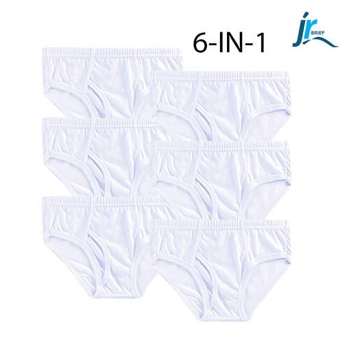 [Stora:Ar-S.M.L.XL.Or.Wh.00374] Arthurbell Kid's Boys White Brief - Orchids