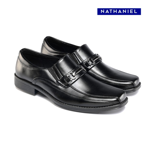 [Stora:Al-6.8.10.5.7.9.Bl.00401] Asher Men's Black School Shoes - Nathaniel