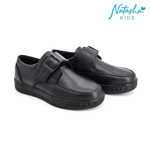 [Stora:Gr-10.12.14.16.9.11.13.15.Na.00498] Cody Kid's Boys Black Shoes - Natasha Kids