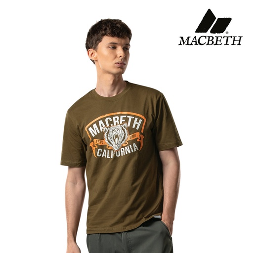 [Stora:Be-Ma.Bl.Ol.S.M.L.XL.00512] Bearzone Men's Printed Shirt - Macbeth