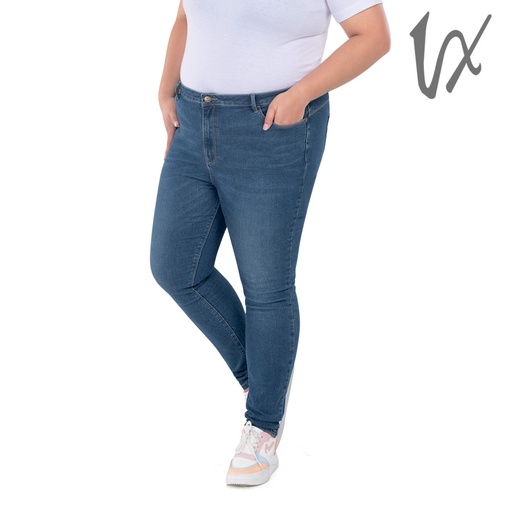 [Stora:Ji-40.38.36.32.34.Vi.00593] Antaramaia Ladies' Blue Plus Size Skinny Pants - Vixen