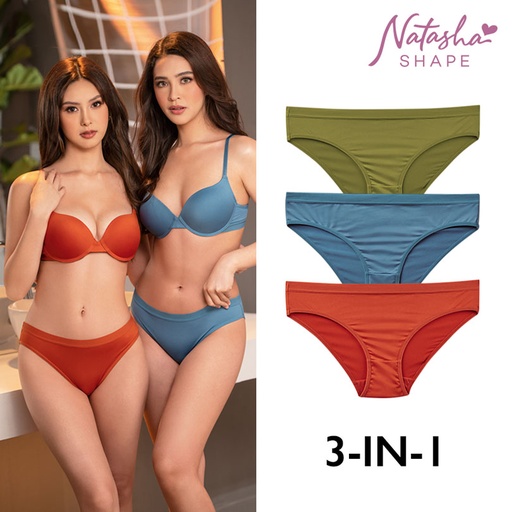 [Stora:Am-S.M.L.XL.Mu.00614] Lalisa Ladies' 3 In 1 Hipster Panty - Natasha Shape