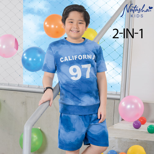 [Stora:Ka-S.M.L.XL.00658] Braxie Coords with Print - Natasha Kids