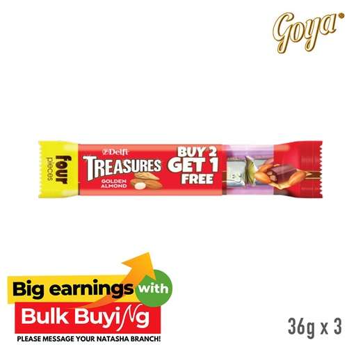 [Stora:De-Go.Co.36.2+.Go.01045] Delfi Treasures Chocolate 2+1 - Goya