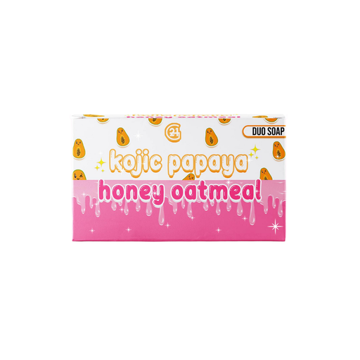 [Stora:Ko-15.00737] Kojic Papaya Honey Oatmeal Duo Soap - G21