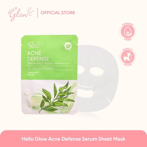 [Stora:Ac-21.00295] Acne Defense Serum Sheet Mask - Hello Glow 